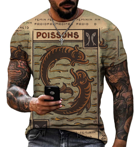 Camiseta 3d Con Tema De Animales Míticos De La Antigua