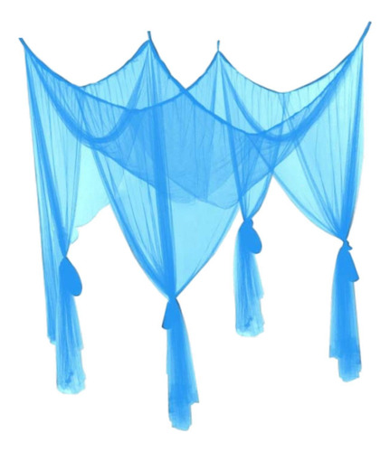 4 Canto Post Cama Canopy Netting Cama Cortinas Cortinas