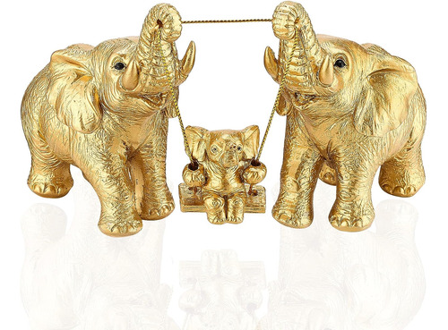 Estatua De Elefante, Regalos Para Mamá, Detalles Dorados Par