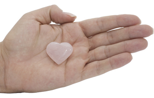 Mini Coração Quartzo Rosa - (1,5 A 3)cm