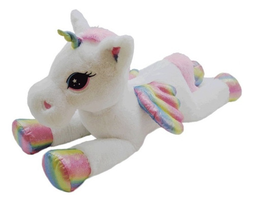 Peluche Unicornio Con Alas Grande 53 Cm