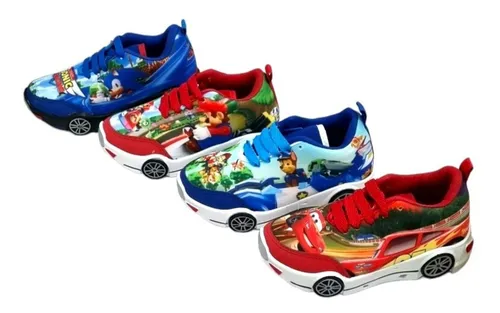 Tenis infantil cheap led personagens