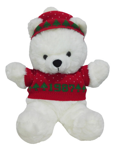 Peluche Oso Polar Chompa Invierno 1987 43cm