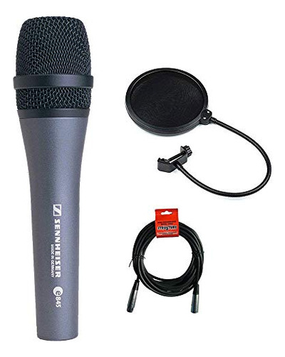 Sennheiser E845 Microfono Dinamico De Mano Super Cardioide C