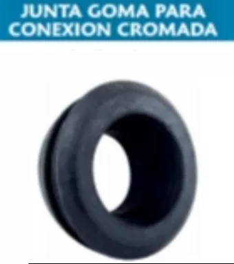 Junta Goma Conexion Cromada