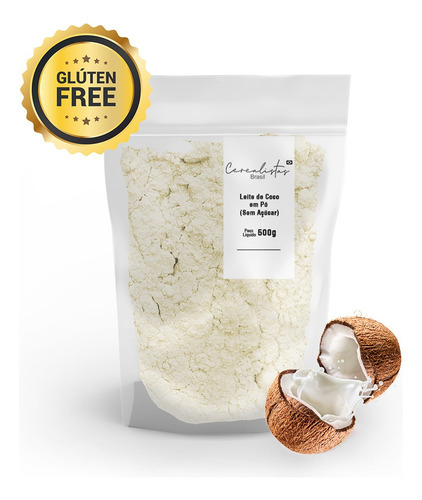 Leite De Coco Em Pó Kit 4x 500g Zero Maltodextrina E Açúcar