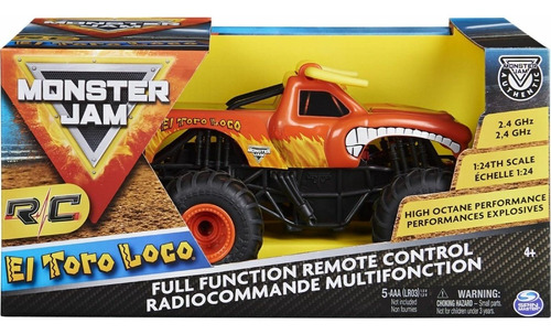 Monster Jam Radio Control El Toro Loco- Escala 1/24 