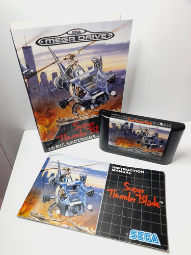 Super Thunder Blade Mega Drive Original. Linda Impecável!!! (Usado)