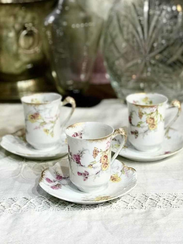 Imagen 1 de 8 de Tazas De Coleccio´n Porcelana Limoges Restauración Antigua