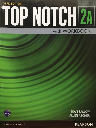 Top Notch 2 Student Book_Workbook Split A_Third Edition, de Ascher, Allen. Série Top Notch Editora Pearson Education do Brasil S.A., capa mole em inglês, 2015