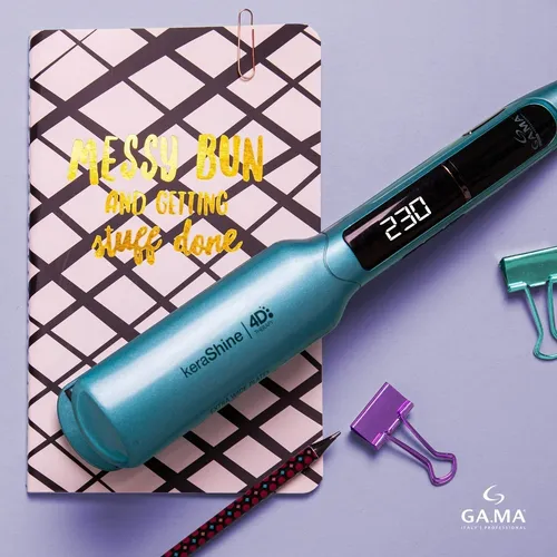 Plancha Alisadora Gama X wide Digital Kerashine 4d Ozone Ion Color