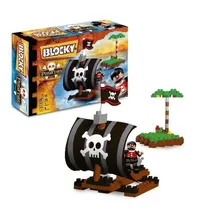 Comprar Blocky Balsa Piratas 78 Pz Bloques Para Armar Original Rasti