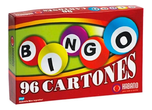 Juego De Mesa Bingo 96 Cartones 1018 Habano
