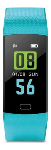 Smartwatch Reloj Targa Smartband 4 Control Pasos Android Ios Color De La Malla Azul