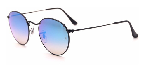 Lentes Ray Ban Rb3447 002/4o Tornasol Azul Negro Round Metal | Meses sin  intereses