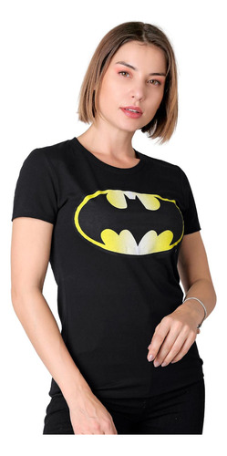 Playera Mujer Moda Camiseta Negro Batman 56505065