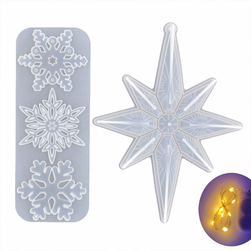 Moldes Para Artesanías De Resina Con Diseño De Estrella