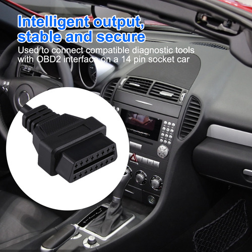 Cabo De Diagnóstico Do Conector Adaptador Obd2 De 14 Pinos A