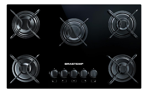 Cooktop Brastemp Ative 5b Preto Bdd75ae - Bivolt