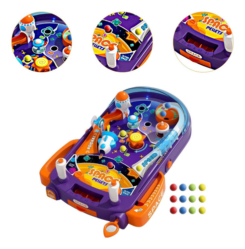 Mesa De Pinball Electrónica Para Niños, Con 52 Bolas
