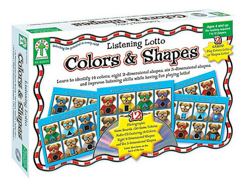 Bingo Lotería De Sonidos Colores Y Formas En Inglés