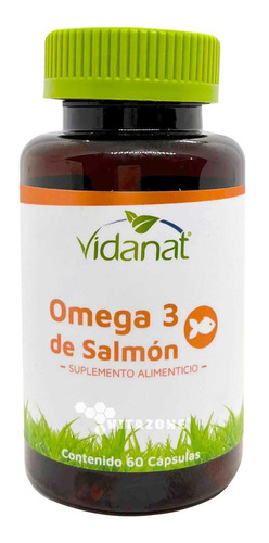 Imagen 1 de 5 de Omega 3 De Salmón 60 Cápsulas Vidanat