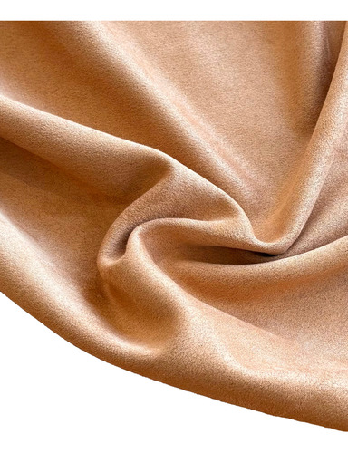 Tela Gamuzada Con Lycra Scuba Gamuza X Metro Premium Beige Liso