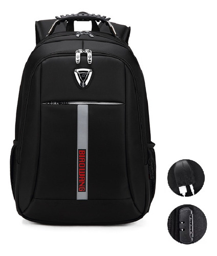 Mochila De Negocios Portátil Para Computadora De 15.6 Pulgadas Para Hombres, Mochila Con Puerto Usb Y Conector Para Auriculares, Multicapa Impermeable