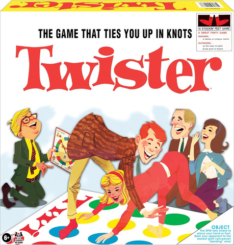 Twister Clásico Con Diseño Retro Y Rueda Giratoria...