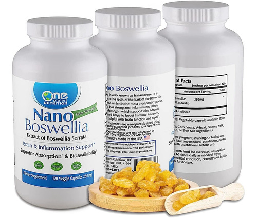 One Planet Nutrition Nano Boswellia 250mg - Suplemento De Na