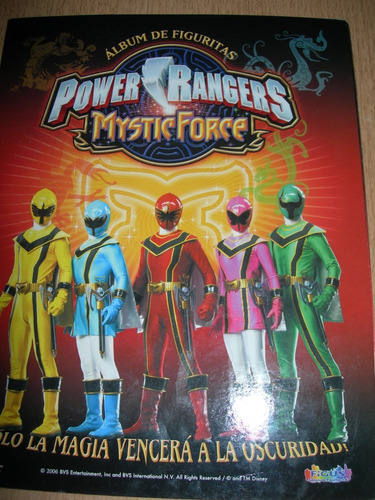 Album De Figuritas Power Rangers Mystic Force, Completo!!!