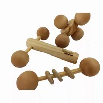 Comprar Kit  3 Sonajeros Madera Natural Bebes