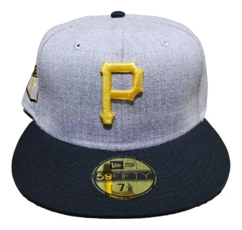 Gorra New Era 59 Fifty Piratas Gris 7 1/4 60272881