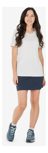 Faldashort De Senderismo Montaña Mh500 Mujer Gris Quechua