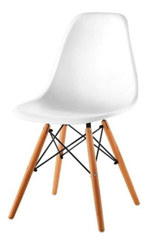 Imagen 1 de 1 de Silla de comedor VenHouse Eames, estructura color blanco, 1 unidad