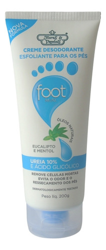 Creme Esfoliante Para Os Pés Foot Relax Flores&vegetais 200g