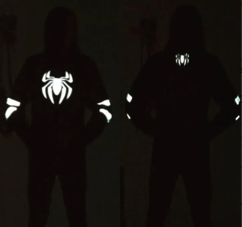 Imagen 7 de 10 de Chamarra Spiderman Piel De Borrego