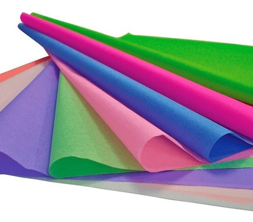 Papel Volantin | Seda | 200 Pliegos Colores A Elegir 50x70cm