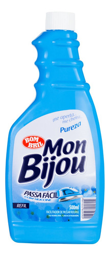 Facilitador de Passar Roupas Líquido Pureza Mon Bijou Frasco 500ml Refil