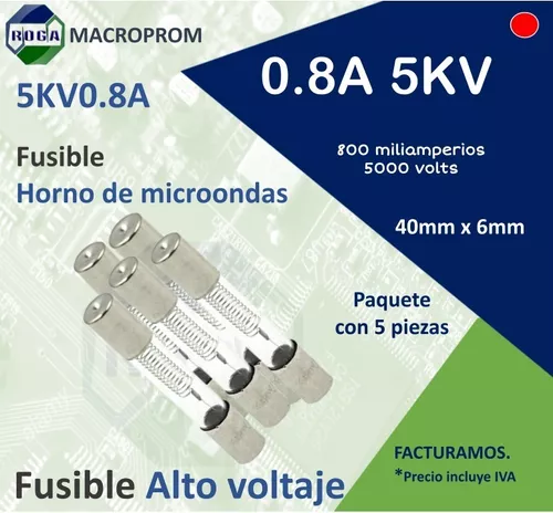 Fusible Microondas 5kV 0,8a