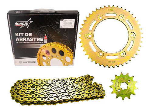 Kit Arrastre Hongju Dorada 44t-13t-520h-130l Xr190