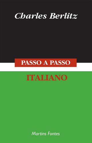 Passo-a-passo - Italiano, De Berlitz, Charles. Editorial Editora Wmf Martins Fontes Ltda, Capa Mole Em Português/italiano, 1996