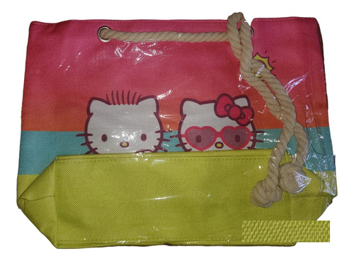 Bolso Playero De Hello Kitty De Oportuidad