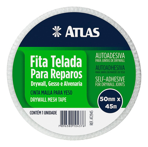 Fita Telada Reparos 50mmx45m At2945 Atlas