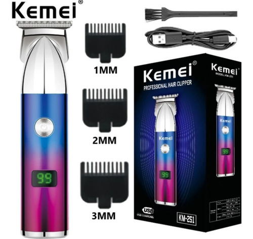 Kemei Km-251 Trimmer Cortadora De Pelo Afeitar