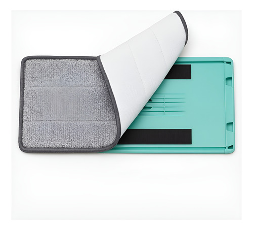 Flat Mop Esfregão Mágico Giratório Balde Lava E Seca 2 Refil Azul-celeste