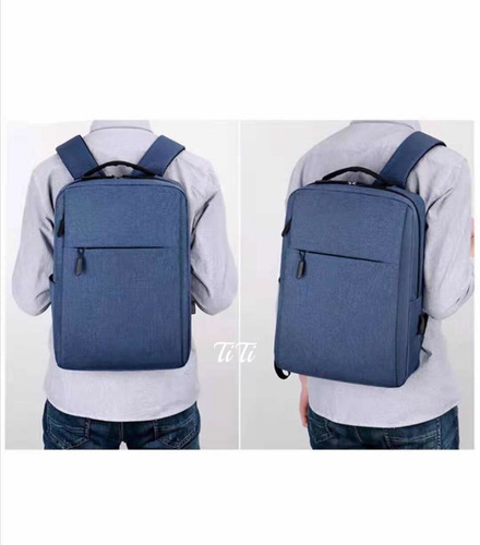 Imagen 3 de 7 de Mochila Escolar Antirrobo Bolsa Casual Para Laptop Carga Usb