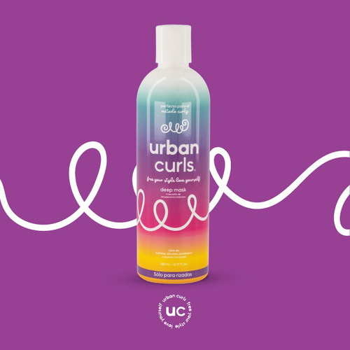 Tratamiento Mascarilla Cabello Urban Curls Deep Mask 360 Ml