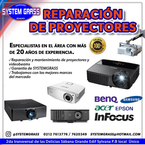 Servicio Tecnico Reparacion  Proyectores Video Beam 