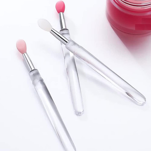 Brochas De Silicona Para Labios Luzen Professional Con Tapa,